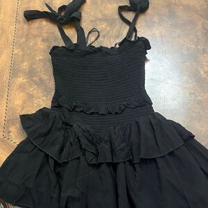 Katie J NYC Black Textured Dress